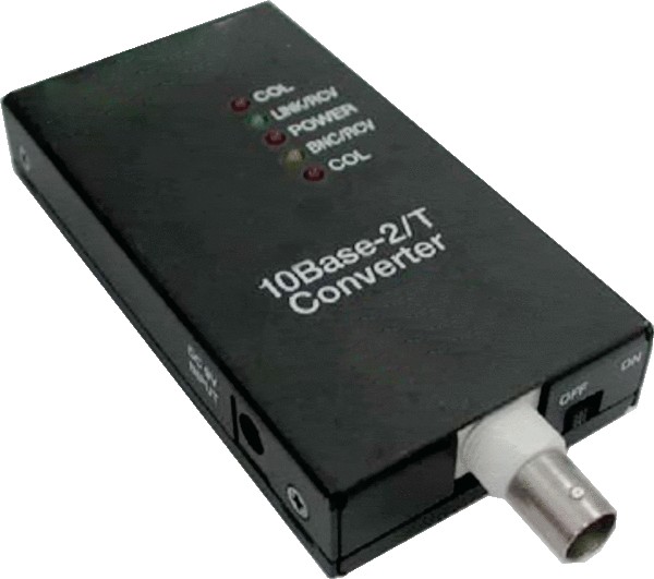 ALLNET Convertidor de medios ALLNET 10BASE-T/10BASE2 a BNC "ALL0500v3" 12VDC
