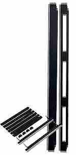 Triton 19"Schrank, zbh. Trennrahmen, B600/42U, Lichtgrau, oh