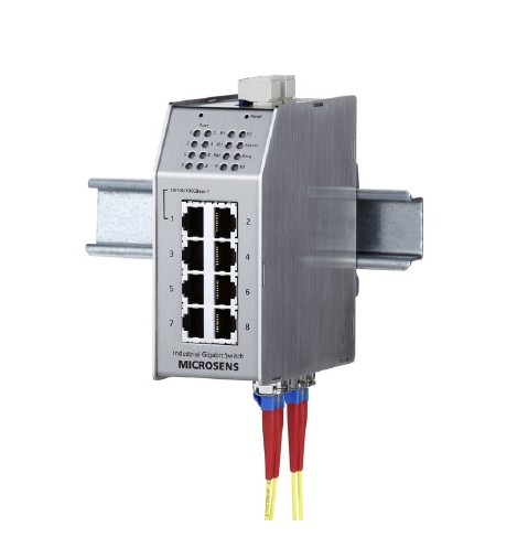 Microsens Profi Line Switch industrial Gigabit, PoE, 1x 10/1