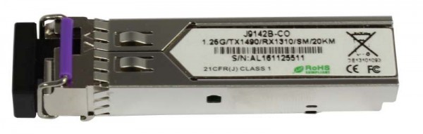 GBIC-Mini, SFP, 1000, WDM/LC, Tx1490nm/Rx1310nm, 9u, für HP,