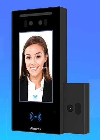 Akuvox A05S+M01 Videoportero IP reconocimiento facial+temp.