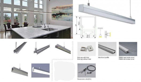 Synergy 21 ALU028 Perfil-U de aluminio, 2m