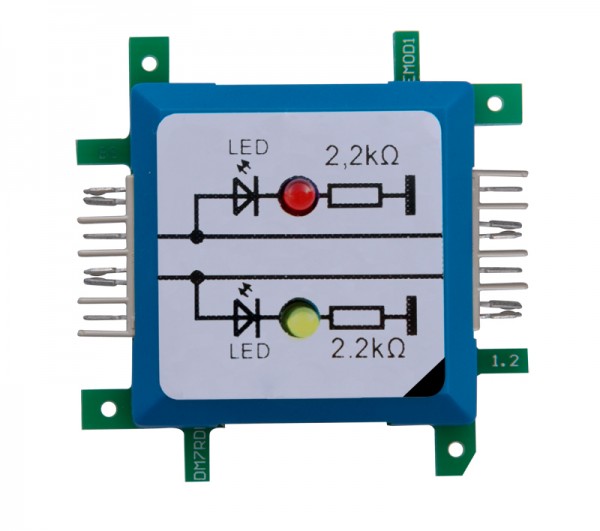 Brick’R’knowledge LED-Dual a Tierra, Rojo/Amarillo