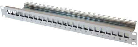 Telegärtner Modulträger, Patchpanel, f. 24xAMJ/AMJ-S-Mod./Kupp