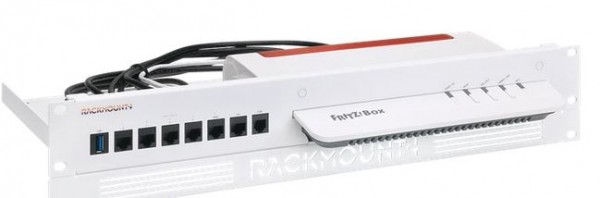 Rackmount.IT, Rack Mount Kit for AVM FRITZ!Box 6660 Cable [serials L/M] - 6890 - 7530 AX - 7590, UTP(ungeschirmte) Kupplung/Patchkabel, 1,3HE/19&quot;,