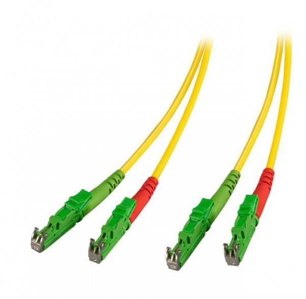 LWL-2-Faser-Patchk. 2mtr.E2000(APC8G)-E2000(APC8G), 9/125u