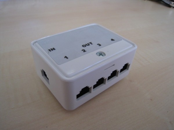 Kabel TK Telefon (Up0) - Adapter RJ45 (8P8C) > 4X RJ45 (8P4C
