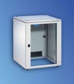 Knürr Schrank Smaract 15HE,450mm Nutzt. RAL7035,Rahmengestel