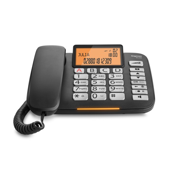 Gigaset Teléfono DL580 Negro