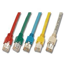 Patchkabel RJ45, CAT5+, 300Mhz, 1m rot, mit Draka SFTP(F/UTP