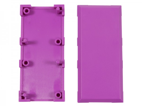 ALLNET BrickRknowledge Carcasa violeta 2x1 Pack de 10uds