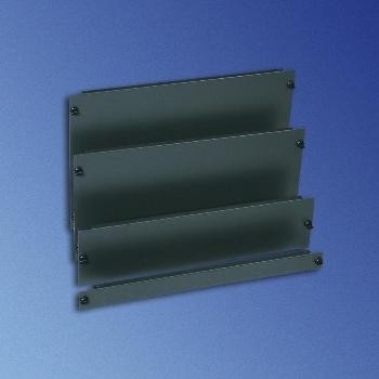 Knürr Blindplatte Quick-Fix, 1HE, Lichtgrau, (6-Stück)