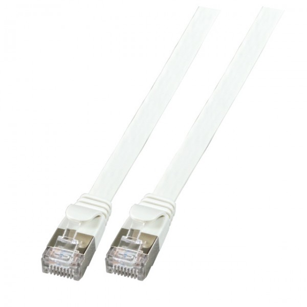 Patchkabel RJ45, CAT6A 500Mhz, 0,25m, grau, U/FTP, flach,