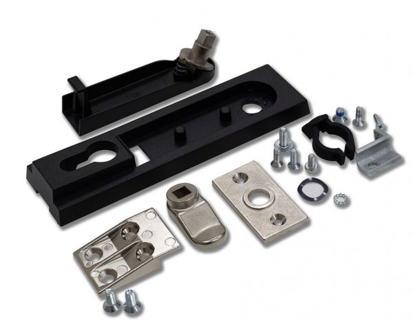 Triton 19"Schrank,zbh. Ersatz, Schwenkhebelgriff, Metall, für Standverteiler, *ohne Schlosseinsatz*, vorbereitet für Profilhalbzylinder