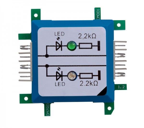 ALLNET BrickRknowledge LED-Dual a Tierra, Verde / Azul
