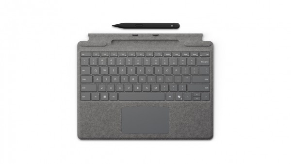 MS Surface Zubehör Type Cover für 8/9/10/11 Pro inkl. Slim 2 Pen *platinum* - Belgien