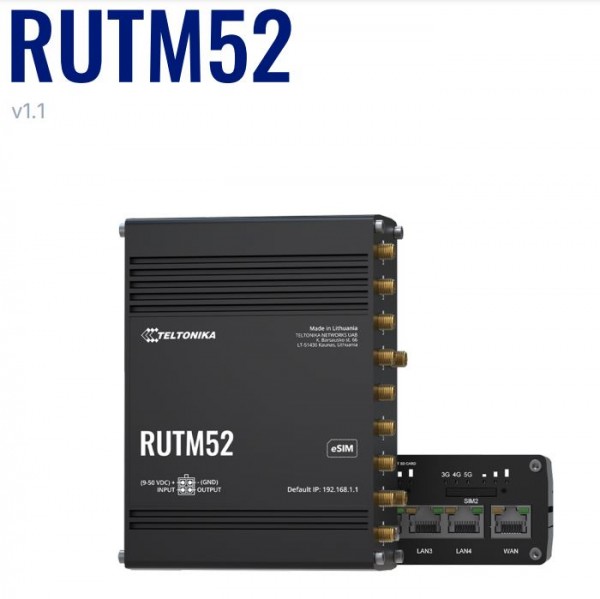 Teltonika RUTM52 Router 5G Dual