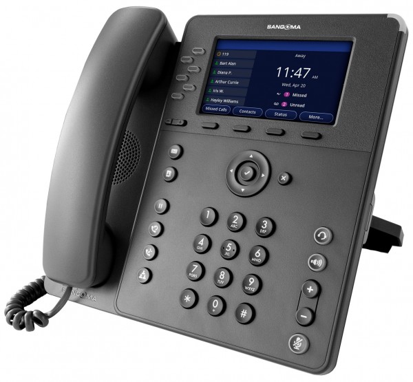 Sangoma Sangoma P325, 6-Line, HD Voice, Gigabit Ethernet, 1 x USB, 4.3&quot; IPS Color Display **packed in cartons of Quantity 6. Pallets contain 24 cartons, totaling 144 telephones per pallet.