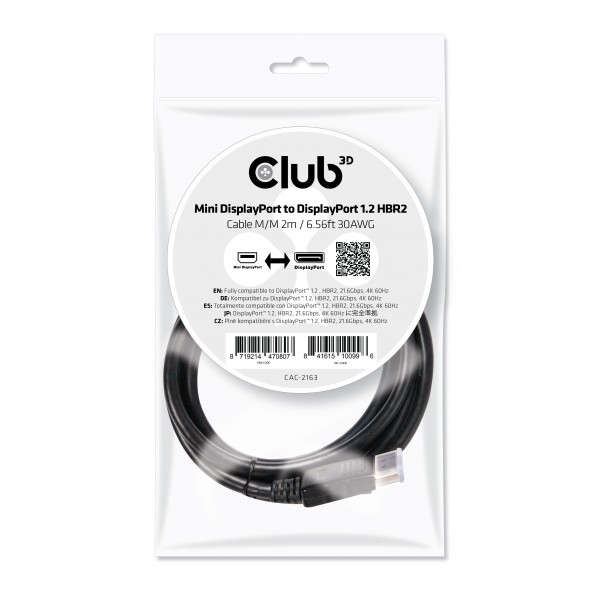 Club 3D Adaptador activo MiniDisplayPort ? a VGA negro Macho / Hembra