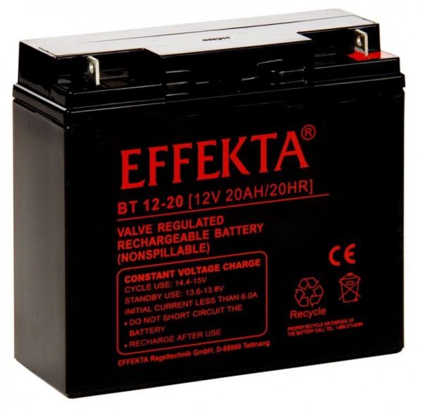 Effekta zbh.Batterien, 12V-20AH,