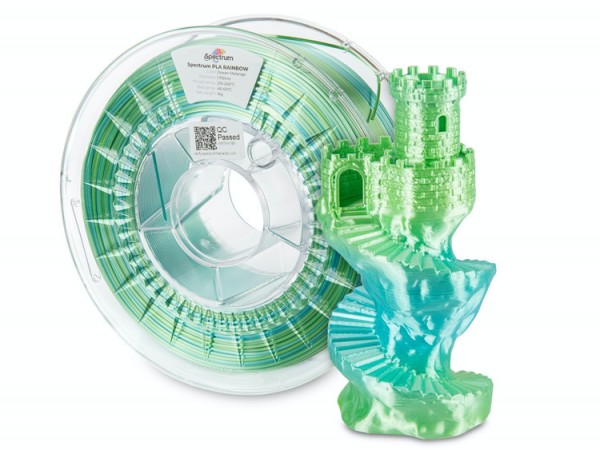 Filament Spectrum · SILK PLA Rainbow · OCEAN MELANGE · 1.75mm · 1kg