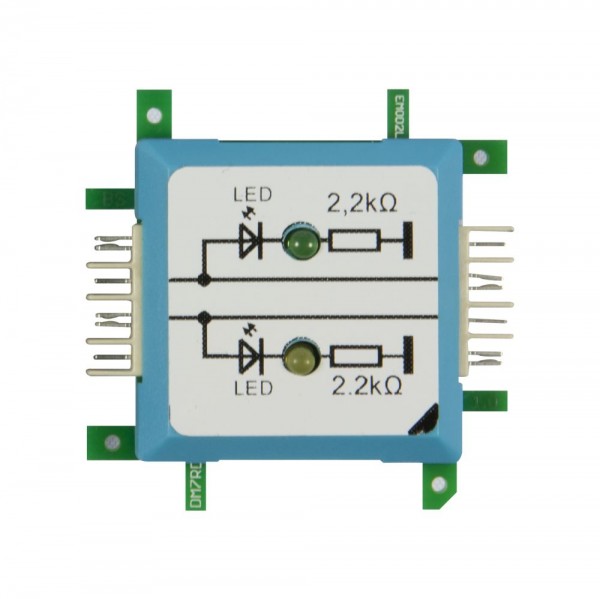 Brick’R’knowledge LED dual verde/amarillo con tierra