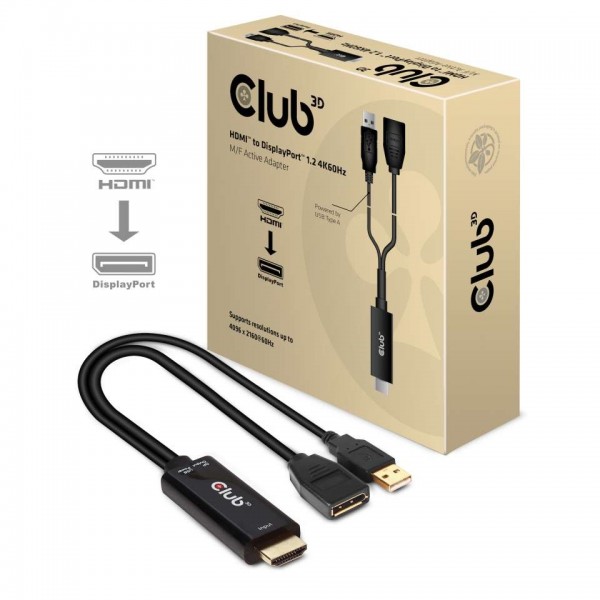 Adapter HDMI => DisplayPort 1.2 *Club3D* 4K60Hz