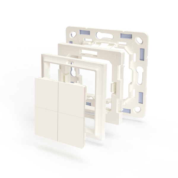 Shelly Adaptador BLU Wall Switch 4 Gira y Merten, blanco
