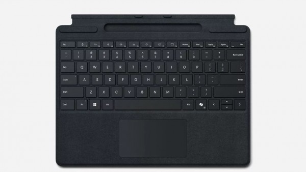 MS Surface Zubehör Type Cover für 8/9/10/11 Pro mit Pen Storage *schwarz* - Französisch