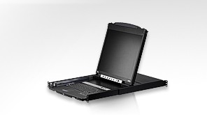 Aten KVM/TFT 16-fach, 19" 1HE, incl.KVM/TFT 19", Deutsch,