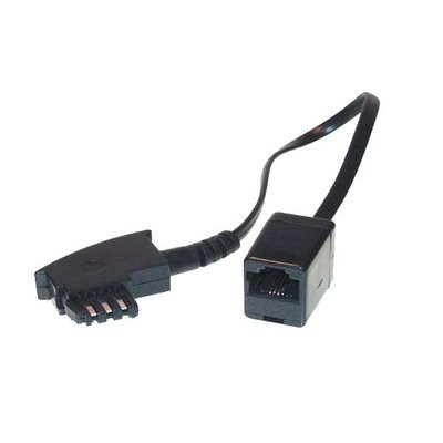Kabel TK TAE-Adapter, TAE-F-Stecker/RJ45, mit 20cm Kabel