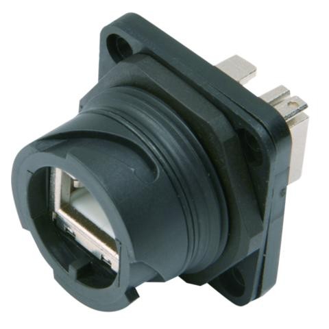Telegärtner RJ45-Kupplung mit Flanschset, STX V1, CAT6,