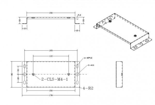 Montagewinkel Wand bintec elmeg Dect Station, weiß