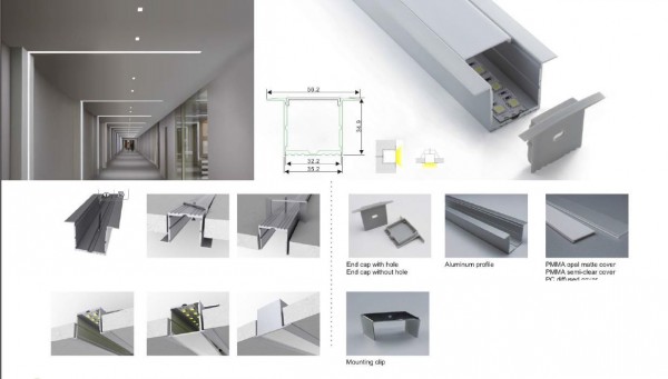 Synergy 21 ALU017-R Perfil-U de aluminio, 2m