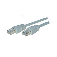 Patchkabel RJ45, 0,25m grau, CAT5e, S-FTP
