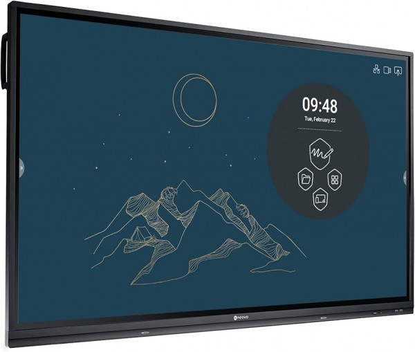 AG Neovo Pantalla interactiva de panel plano 4K de 65" con USB-C