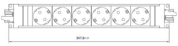 Bachmann STEP BASE, Steckdose, 6xDosen(CEE7)-&gt;2x(GST18),