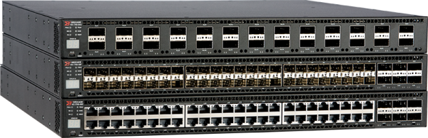 CommScope RUCKUS Networks ICX 7750 Switch with 48 1/10GbE RJ-45 ports, 6 10/40GbE QSFP+ ports, one modular slot. Base layer 3 software feature set.