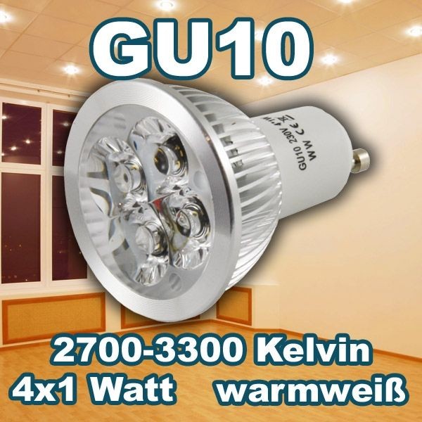 Synergy 21 - GU10 4x 1W, blanco cálido
