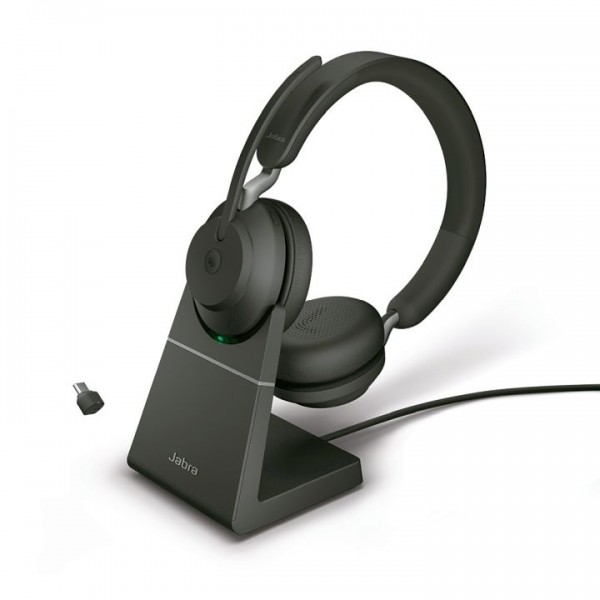 Jabra Evolve2 65 Link380c MS Stereo Soporte Negro