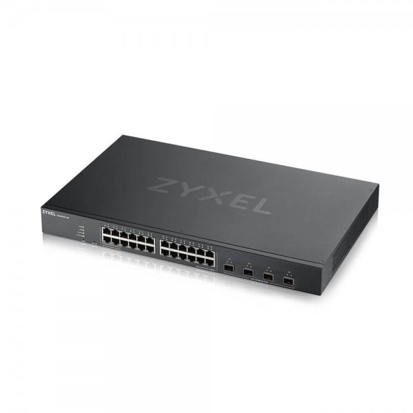 Zyxel Switch smart managed Layer2 28 Port • 24x 1 GbE • 4x SFP+ • 19" • Lüfterlos • NebulaFlex • XGS1935-28