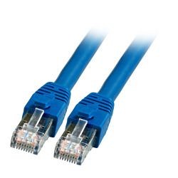 Patchkabel RJ45, CAT8.1 2000Mhz, 1.0m, blau, S-STP(S/FTP), BC, LSZH,