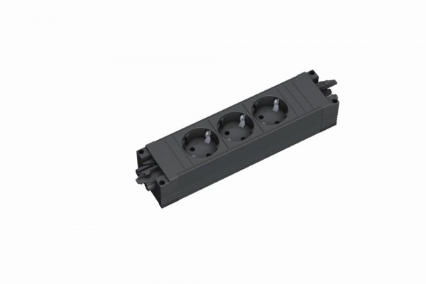 Bachmann STEP BASE, Steckdose, 3xDosen(CEE7)->2x(GST18),