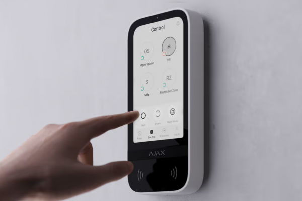 Ajax KeyPad TouchScreen Jeweller, blanco