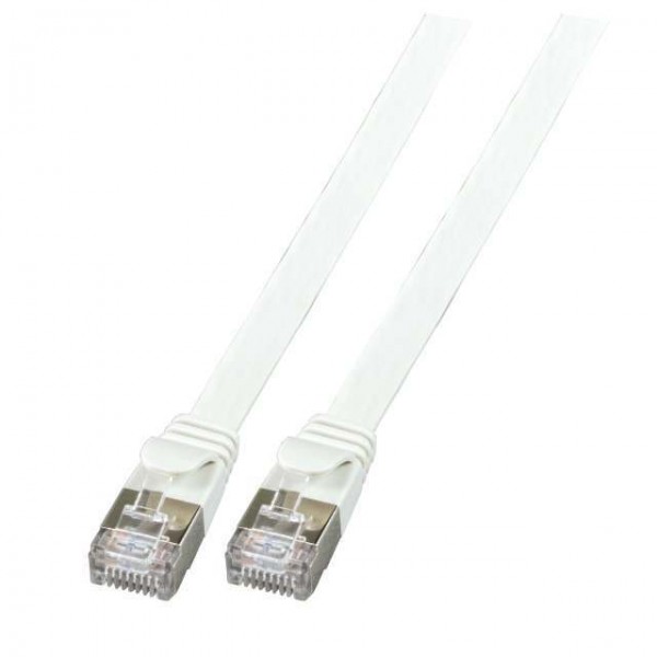 Patchkabel RJ45, CAT6A 500Mhz, 3m, grau, U/FTP, flach,