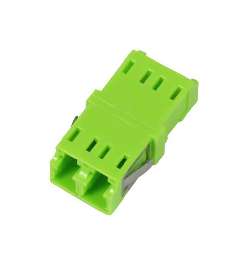 LWL-Kupplung, LC-Buchse/LC-Buchse, 50/125u Multimode OM5, lime Green, duplex, PC, ohne Flansch, Synergy 21,