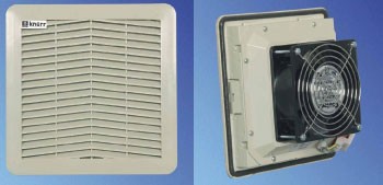 Knürr zub.Filterlüfter, 250x250, 230V, 7035