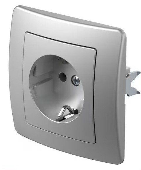 TEM Series Ekonomik SOCKET protective contact 2P+E 16A 250V~ BV