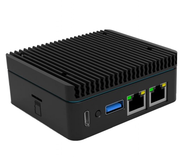 Radxa E25 Set Dual Ethernet 8GB con carcasa