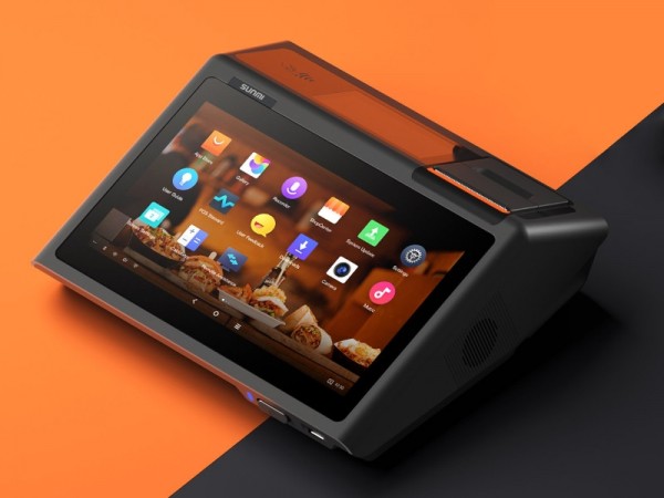 Sunmi d2 mini Touchsystem, 10.1&quot; Widescreen Display, 4.3&quot; Kundendisplay, 58mm Bondrucker, Android 8.1, NFC, microSD
